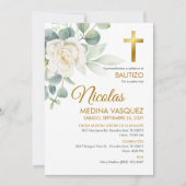 Einladung Bautizo Boy oder Girl Elegante Taufe (Vorderseite)