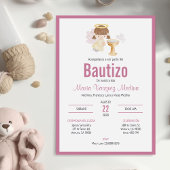 Einladung Bautizo Spanisch Taufe Baby Girl