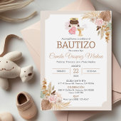 Einladung Bautizo Spanisch Taufe Baby Girl