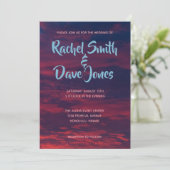 Einladung bei Sonnenuntergang (Stehend Vorderseite)