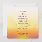 Einladung bei Sonnenuntergang (Rückseite)