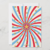 Einladung bei Tieren | Red White Blue (Rückseite)