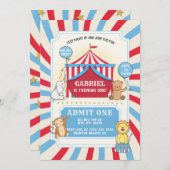 Einladung bei Tieren | Red White Blue (Vorne/Hinten)