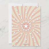 Einladung bei Tieren | Vintag rosa (Rückseite)