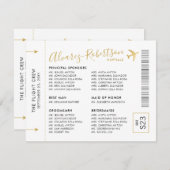 Einladung Beifügen Sponsoren Entourage-Thema Reise (Vorne/Hinten)