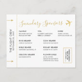 Einladung Beifügen Sponsoren Entourage-Thema Reise (Rückseite)