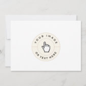 Einladung - Benutzerdefiniert (Bild/Text hinzufüge (Rückseite)