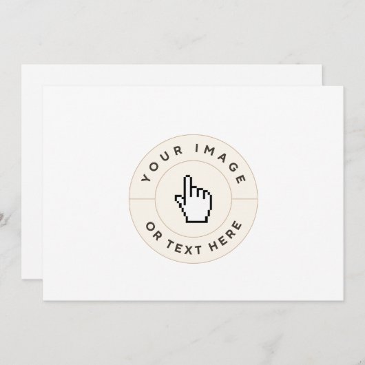 Einladung - Benutzerdefiniert (Bild/Text hinzufüge (Vorne/Hinten)