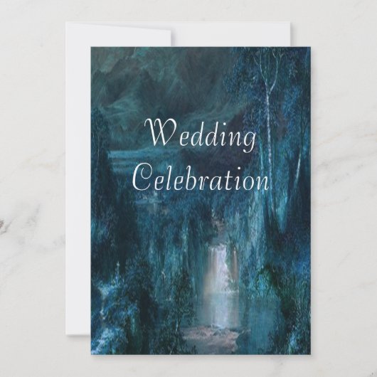 Einladung| Bergwasserfall Einladung (Vorderseite)