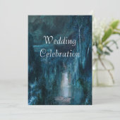 Einladung| Bergwasserfall Einladung (Stehend Vorderseite)