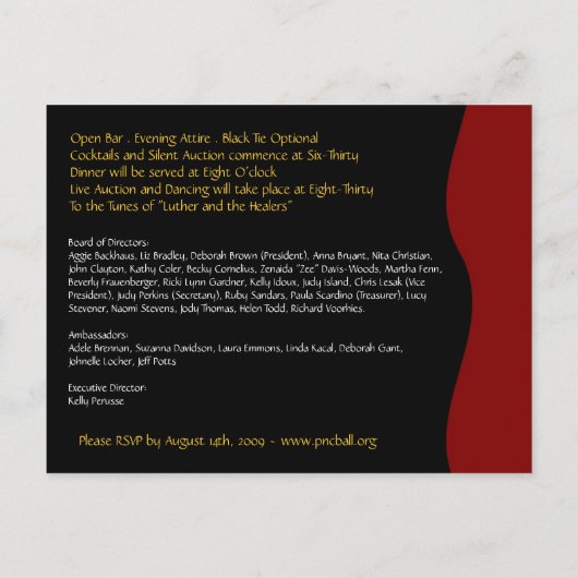 Einladung - Bestellung von Pearland Custom (Rückseite)