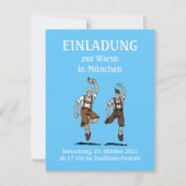 Einladung BIER FESTIVAL Lederhosen Tanz (Vorderseite)
