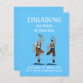Einladung BIER FESTIVAL Lederhosen Tanz (Vorne/Hinten)