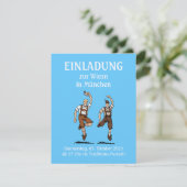 Einladung BIER FESTIVAL Lederhosen Tanz (Stehend Vorderseite)