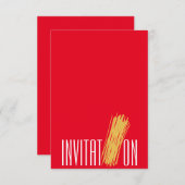 Einladung Bio Food Italienisch Spaghetti (Vorne/Hinten)