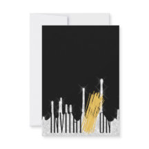 Einladung Bio Food Italienisch Spaghetti Black Wh