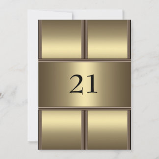 Einladung Birthday Gold Glamour