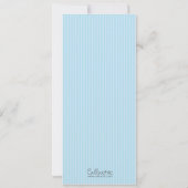 Einladung (blau) mit Foto - Theater/Film (Rückseite)