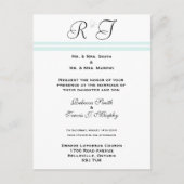 Einladung - Blaue Linie (Vorderseite)