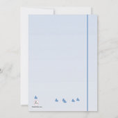 Einladung blauer Branchen (Rückseite)