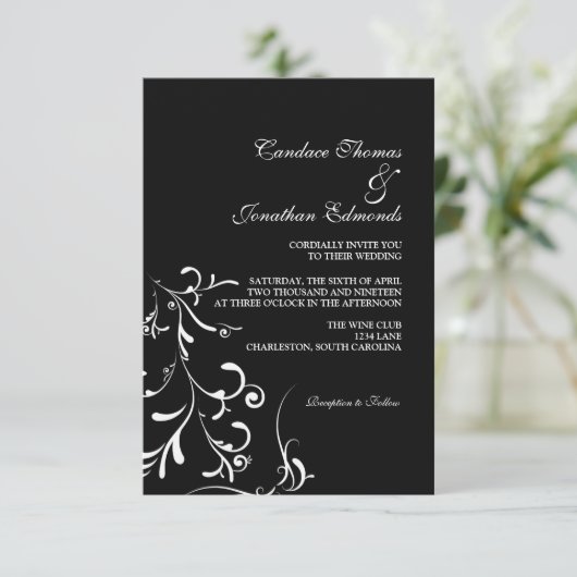 Einladung| Blütengras III|Blase Einladung (Stehend Vorderseite)