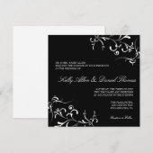 Einladung| Blütengraue II| Keks Einladung (Vorne/Hinten)