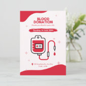 Einladung Blutspendetag (Stehend Vorderseite)