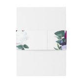 Einladung Bly Band Lavender Hibiskus auf White (Rückseitenbeispiel)