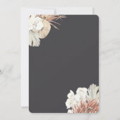 Einladung Bohemischer Dschungelfolienrahmen (Rückseite)