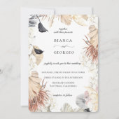 Einladung Bohemischer Dschungelfolienrahmen (Vorderseite)