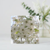 Einladung - Bradford Pear blühend (Stehend Vorderseite)