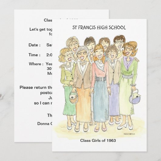 Einladung Brauch 1963 Gals Einladung (Vorne/Hinten)