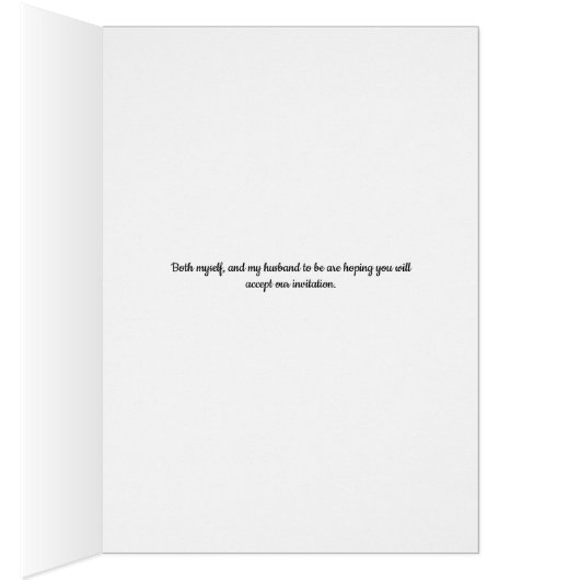 Einladung Bridesmaid Karte anfordern Rosa Blume (Innen (Rechts))