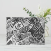 Einladung britischer Vintager Briefmarke (Stehend Vorderseite)