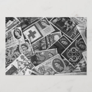 Einladung britischer Vintager Briefmarke