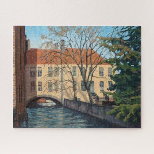 Einladung Brügge Canel beeindruckende Ölgemälde Puzzle (Horizontal)