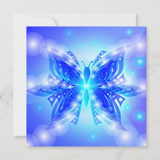 Einladung Butterfly Abstrakt (Vorderseite)