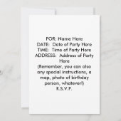 Einladung - BUTTERFLY POP ART (Rückseite)