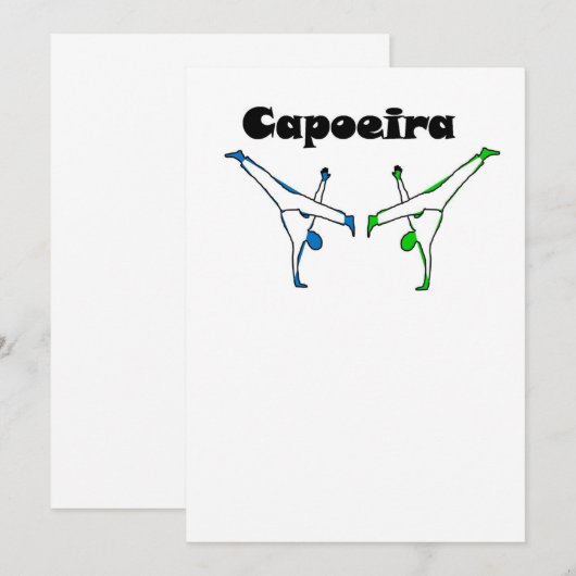 Einladung capoeira batizado (Vorne/Hinten)