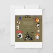 Einladung card for Hallouse Party (Rückseite)