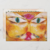 Einladung: Cat & Bird von Paul Klee - Anpassbar Einladung (Vorne/Hinten)