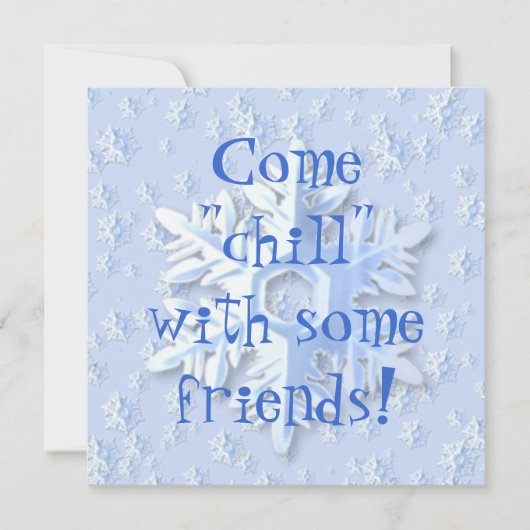 Einladung - "Chill" mit Freunden (Vorderseite)