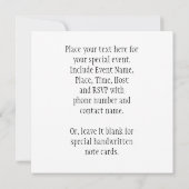 Einladung chinesisches Symbol für Liebe am Sonnenu (Rückseite)