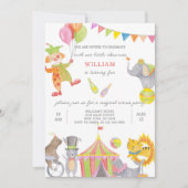 Einladung Circus Birthday (Vorderseite)