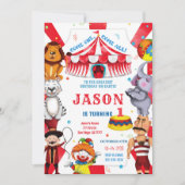 Einladung Circus Birthday (Vorderseite)