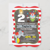 Einladung Circus Birthday (Vorderseite)