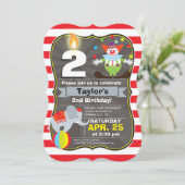 Einladung Circus Birthday (Stehend Vorderseite)