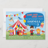 Einladung Circus Birthday (Vorderseite)