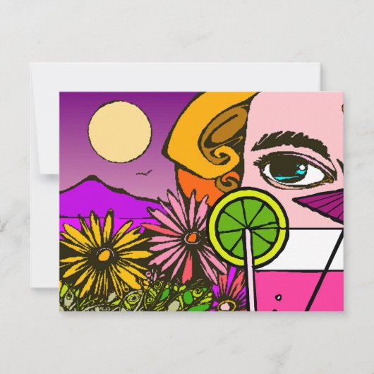 Einladung Cocktail-Party-Lounge (Vorderseite)