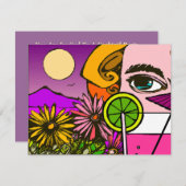 Einladung Cocktail-Party-Lounge (Vorne/Hinten)